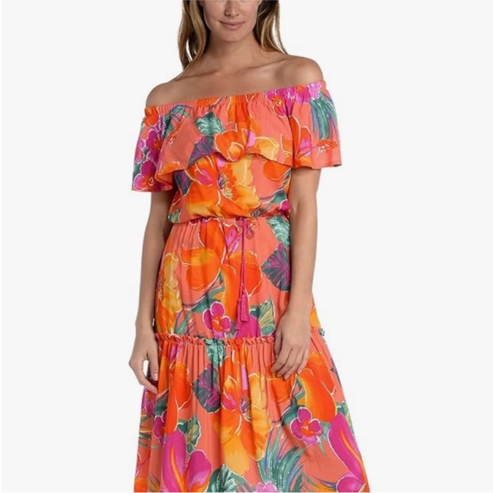 La Blanca Multicolor Floral Dress Size S